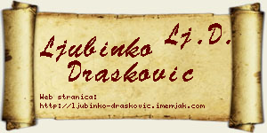 Ljubinko Drašković vizit kartica